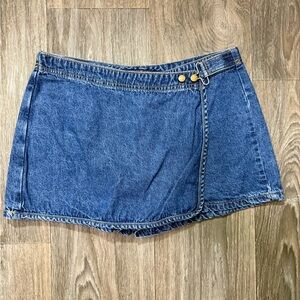 Vintage 100 Percent Cotton Jou Jou Blue Denim Skirt